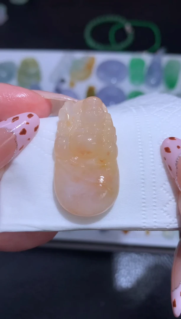 未镶嵌定制翡翠逍遥佛