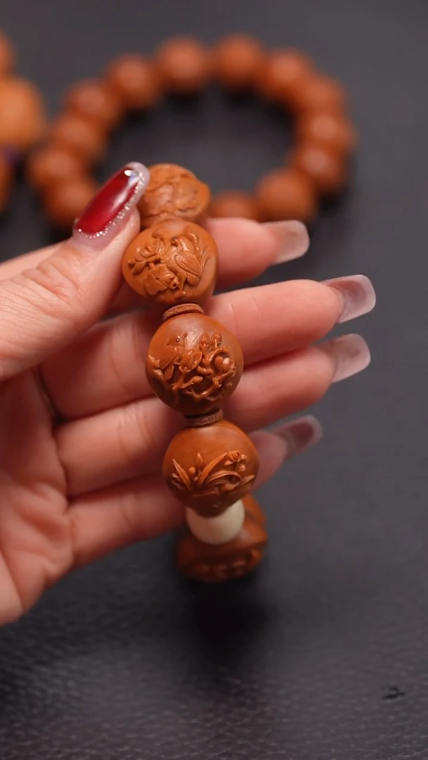 手串橄榄核2.0/铁核鸟语花香