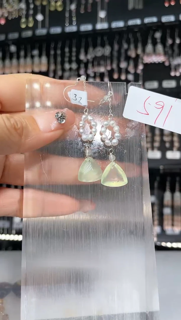 【闪购商品】紫晶耳饰银S925镶嵌喜欢拍