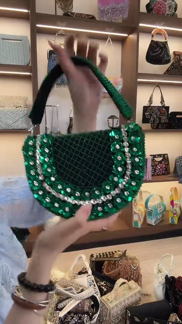 织物Fjss-666百格汇手工串珠包