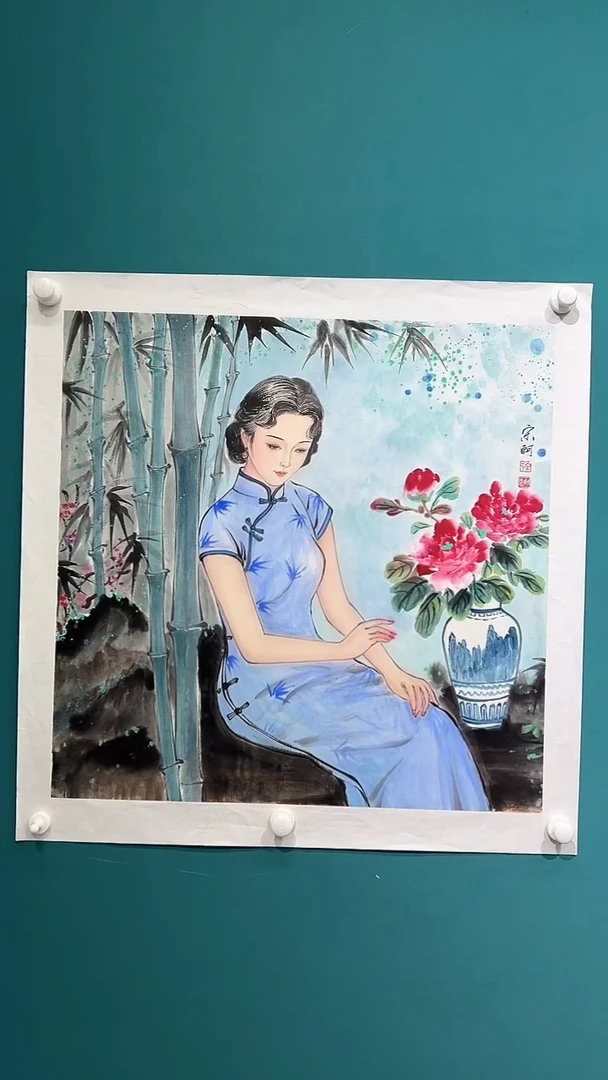 国画宋轲-4平尺-国画作品-写意人物
