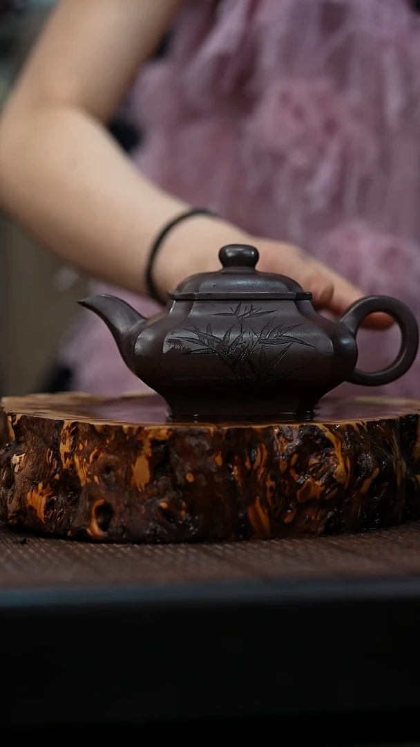 茶壶紫砂宜兴岁颐传砂原矿全手1