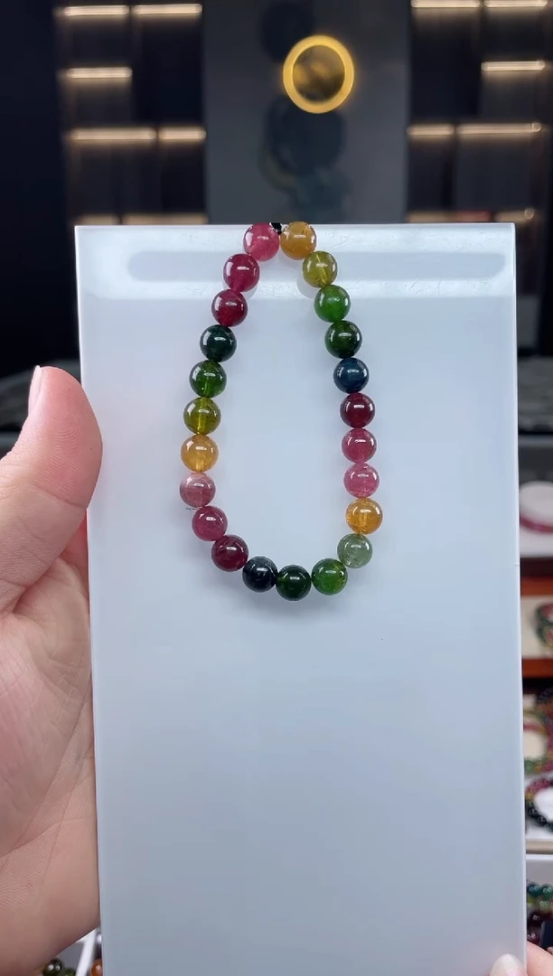 未镶嵌单圈手串碧玺（多样性发一条）T