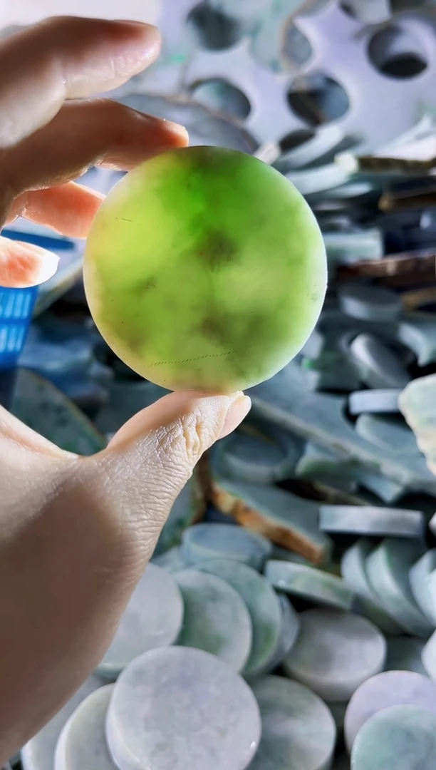 翡翠裸石缅甸翡翠A货文1663