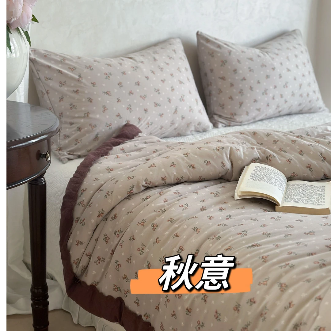 [J·L晶莱]2025 春夏新品超软糯A类针织棉法式春秋被夏凉被可机洗