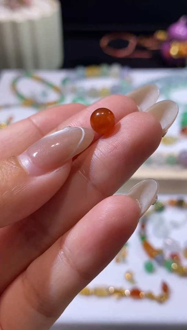 未镶嵌定制翡翠皮****粥珠珠