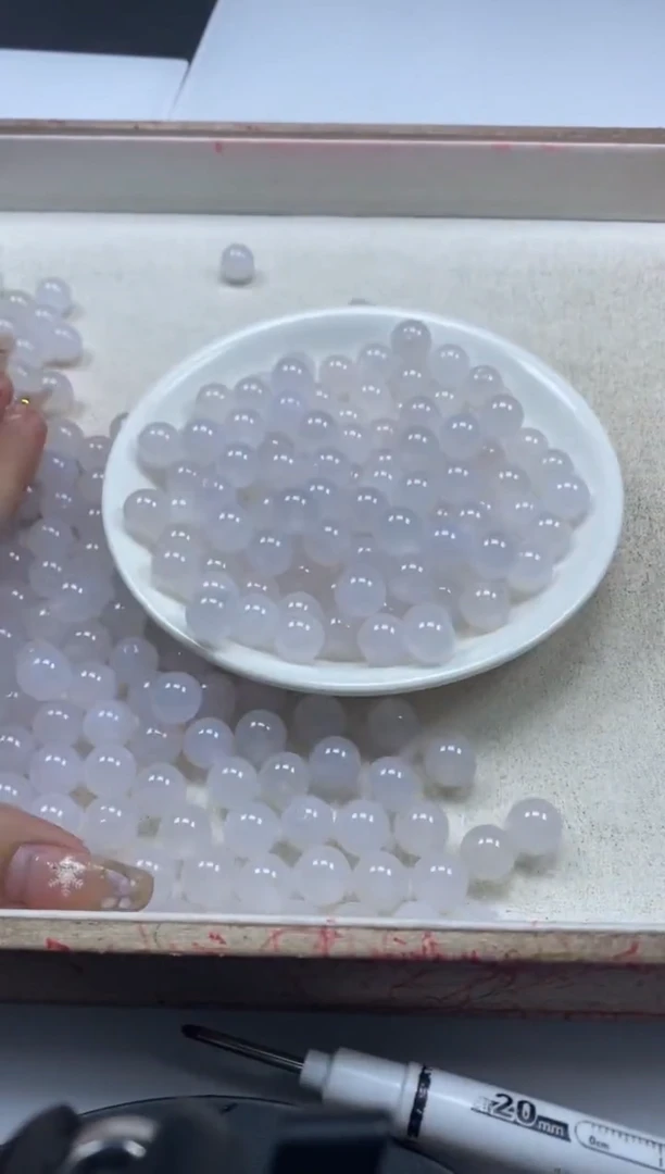 【闪购商品】玛瑙/玉髓颈饰未镶嵌w325荔枝冻10mm*20颗