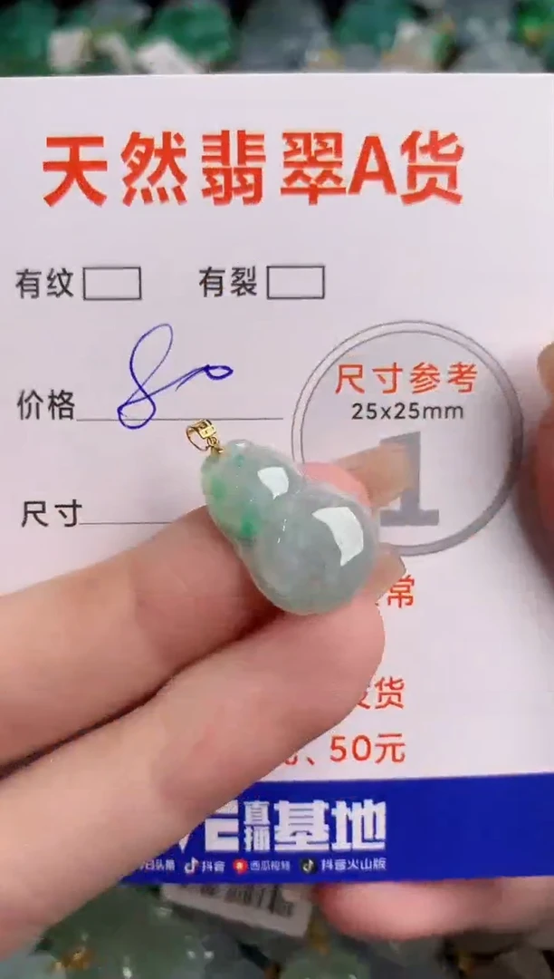 翡翠18K金镶嵌颈饰24002286