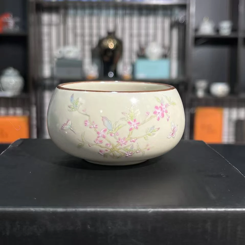 【有瓷间】紫藤花小禅定杯茶具家用