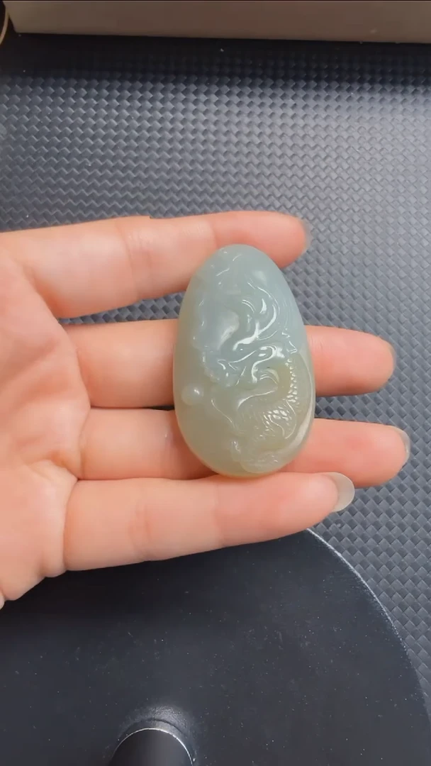 和田玉未镶嵌吊坠(不含链)243龙