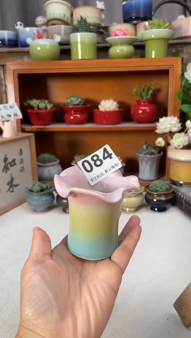 瓷片084知木小芳花盆