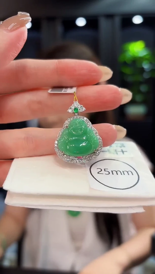 翡翠未镶嵌颈饰 缅料A货/支持复检/一件