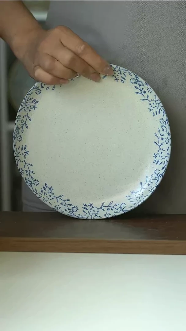 Hitable冰湖蓝早餐盘18.5cm@4-2@