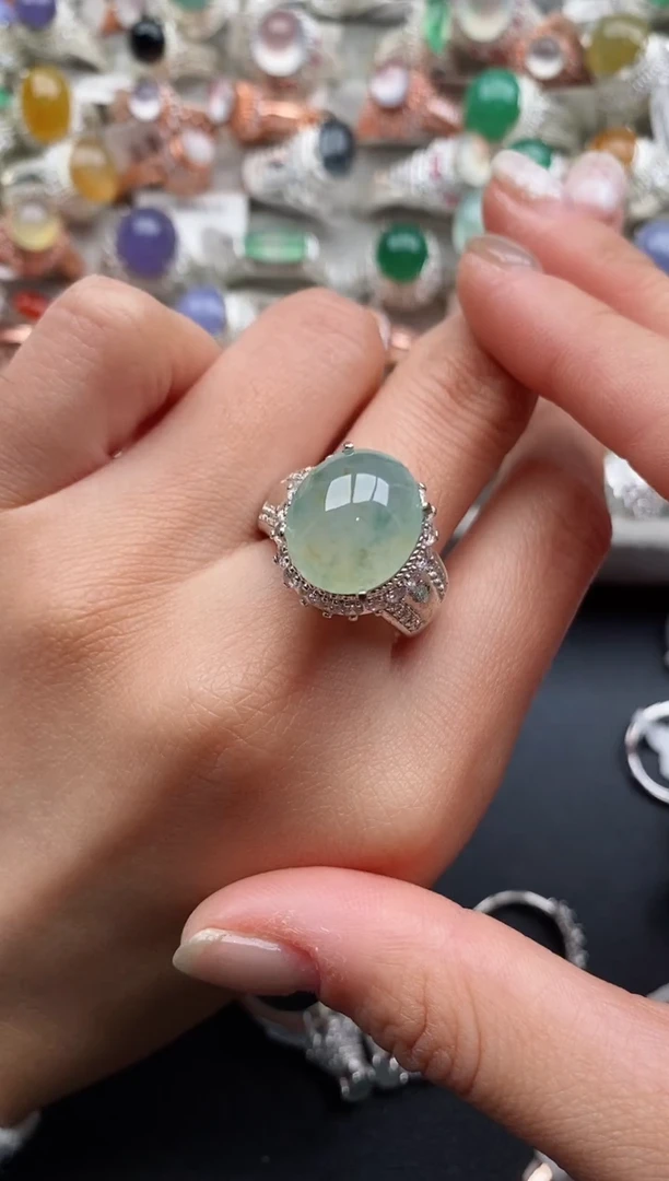 未镶嵌戒指翡翠444444+4