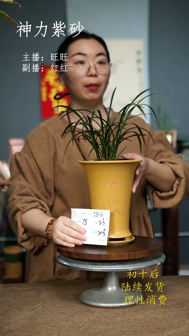 【闪购商品】紫砂花盆5816+Z 紫砂花盆