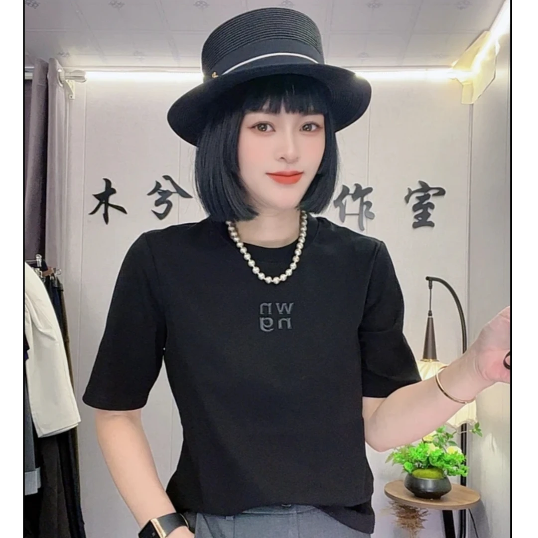 9161中国风短袖中袖修身型常规款T恤夏季时尚圆领ins宽松