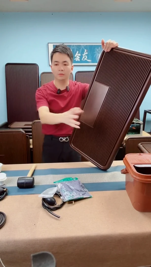 锦**华80*40*4凌龙黄色款式茶盘