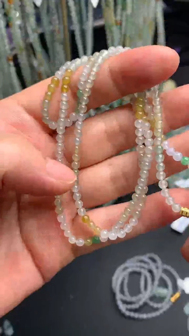 【闪购商品】翡翠手串未镶嵌翡翠珠珠长串