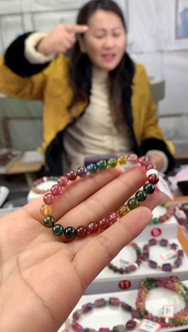 未镶嵌手串碧玺多样性发一条