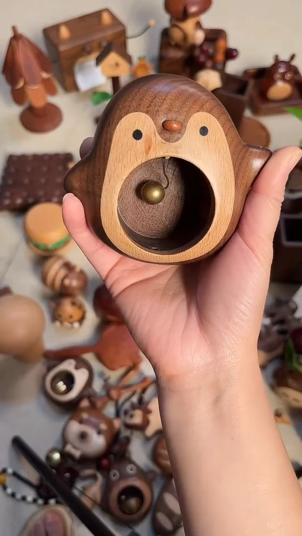 木微瑕企鹅门铃孤品