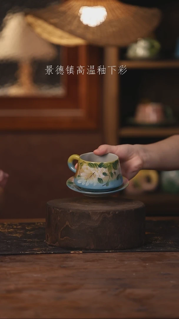 陶瓷景德镇高温釉下手绘陶瓷480