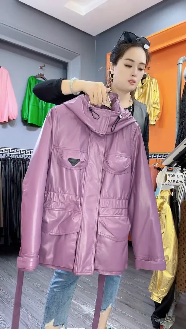 拼手速真皮皮衣皮裤