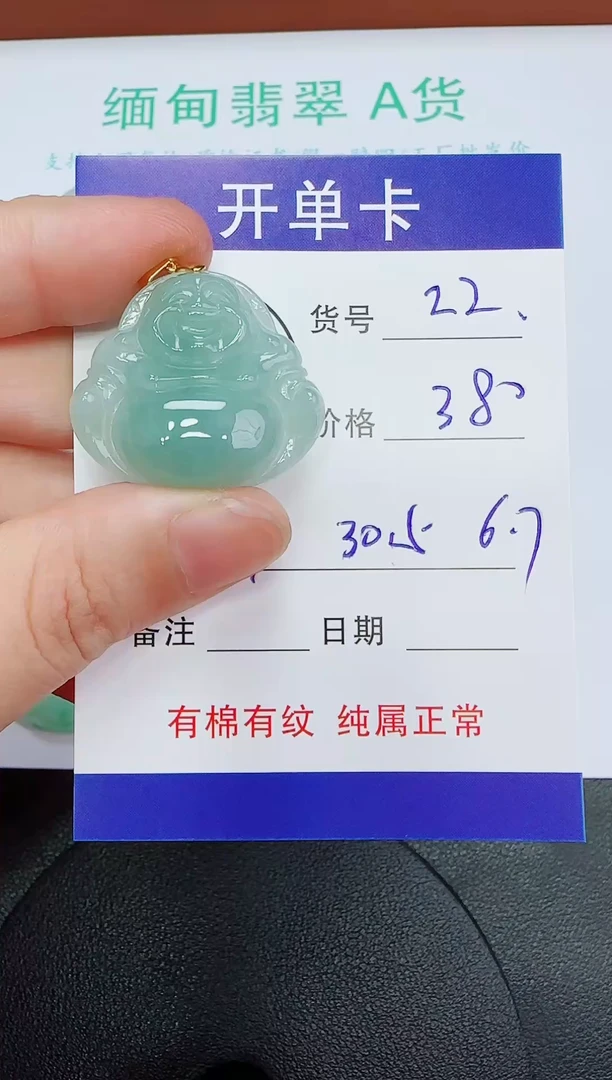 吊坠(赠链)未镶嵌翡翠22
