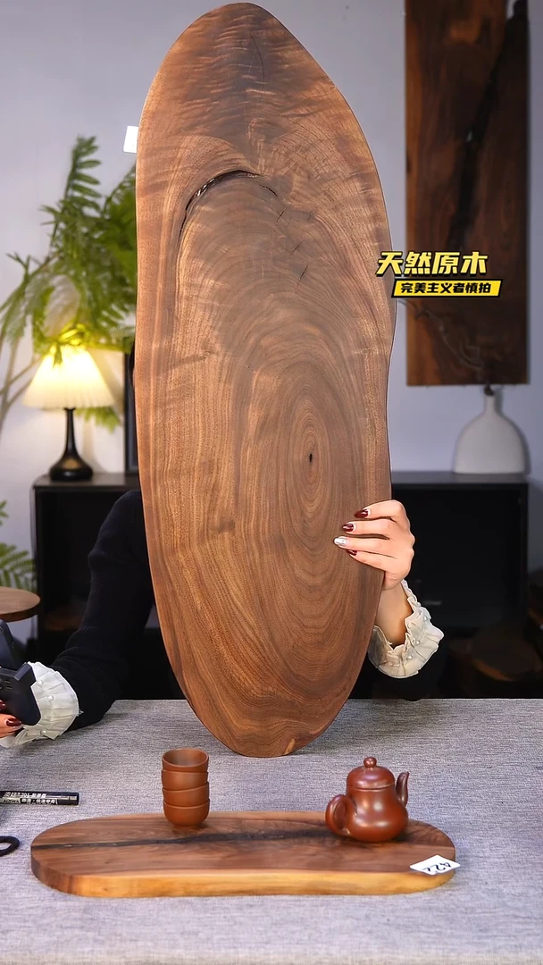 木北美黑胡桃原木.干裂疤结不属于商品质量问题完美主义者慎拍