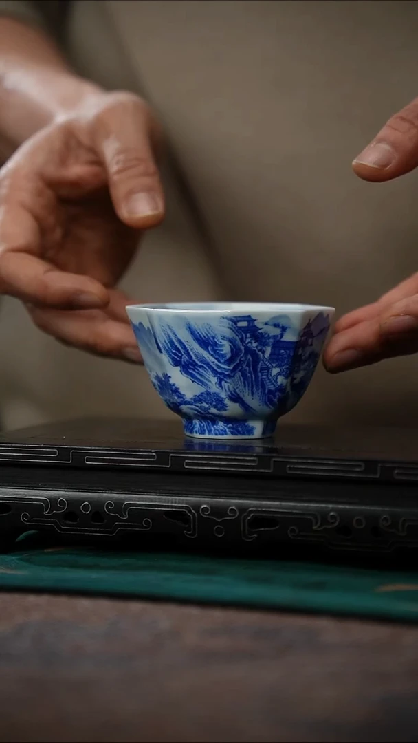 09-1八方杯-青花单杯