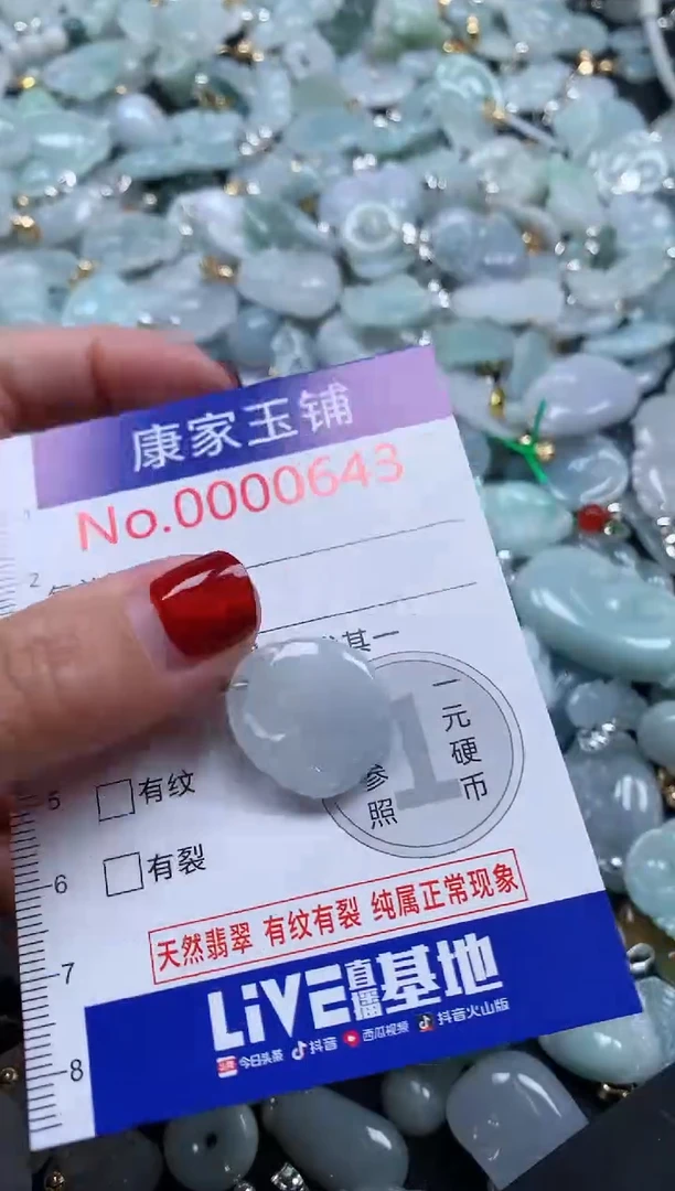 翡翠未镶嵌吊坠(不含链)643