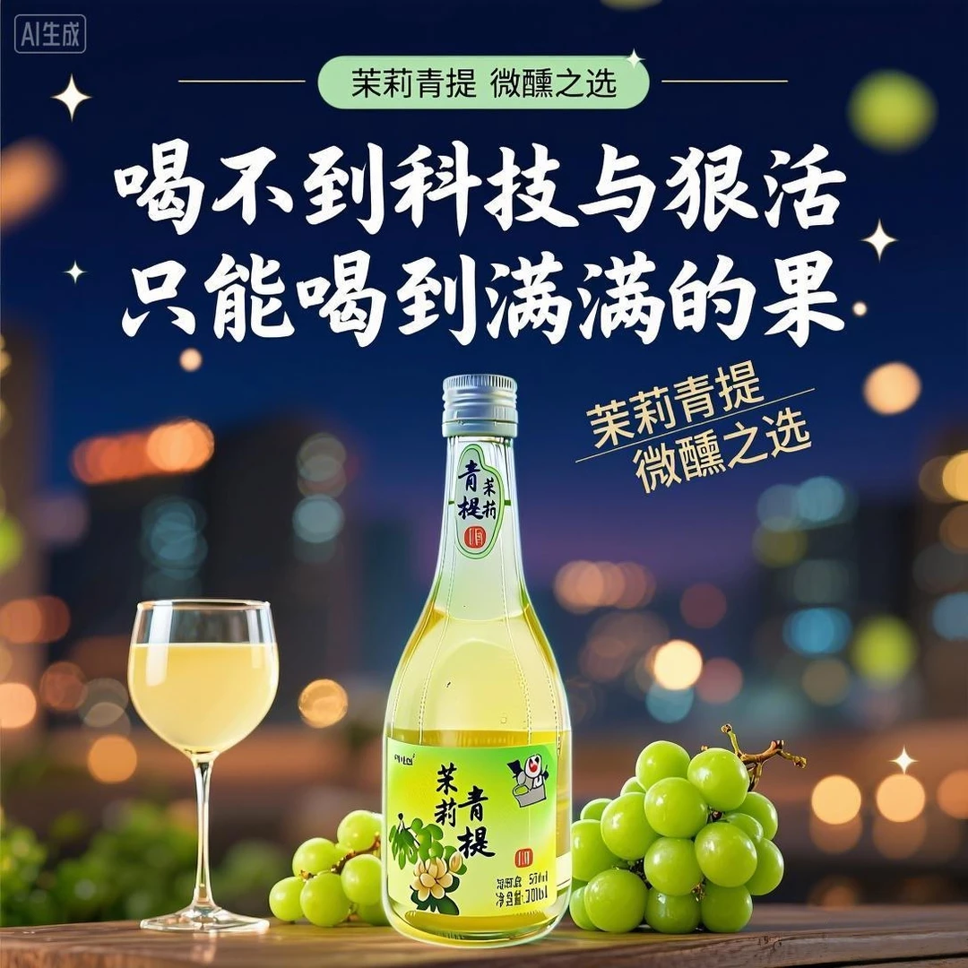 【水果发酵酒】女士低度微醺12度发酵青梅酒口感清爽适合聚会小酌