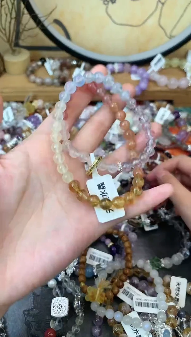 【闪购商品】黄晶手链未镶嵌444手串