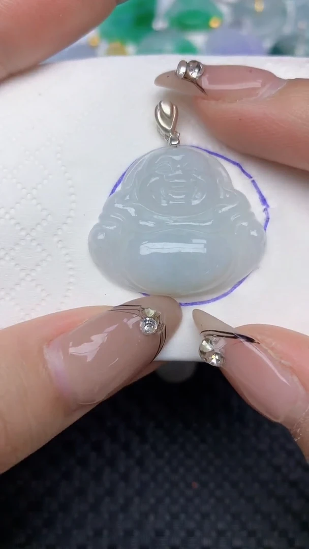 颈饰未镶嵌翡翠天然缅甸翡翠a货百元以上9元证书费自理