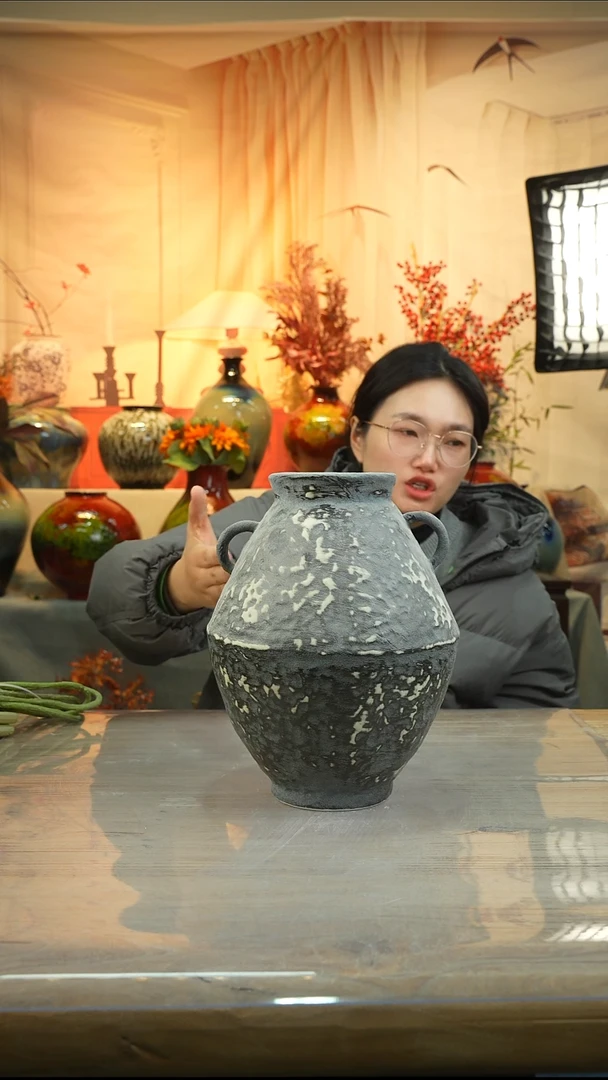 高27口10高温陶瓷花瓶