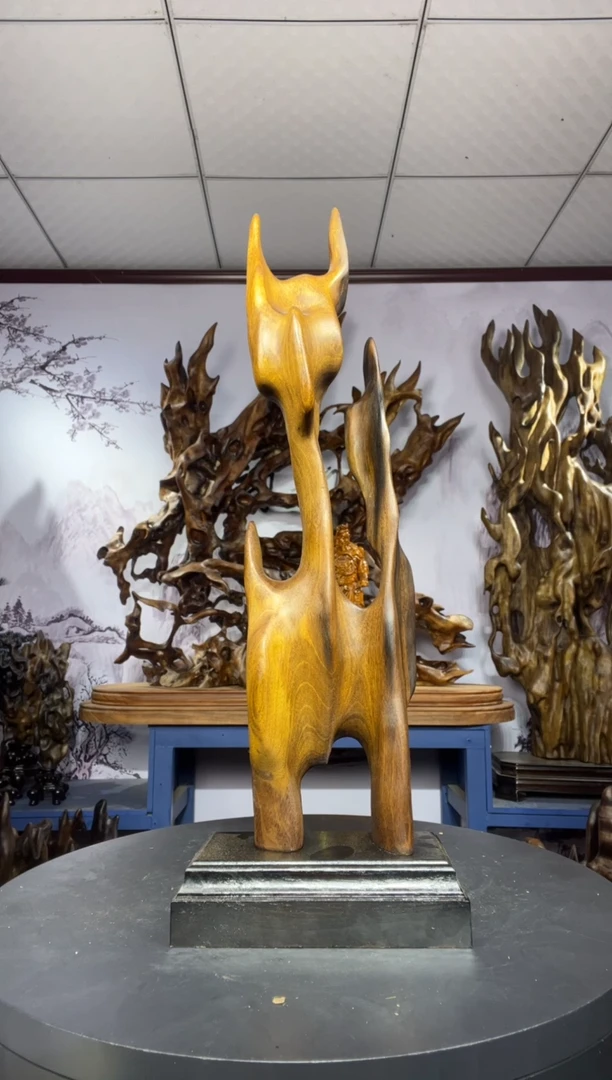 金丝楠木雕款有***方金丝楠木工艺品摆件