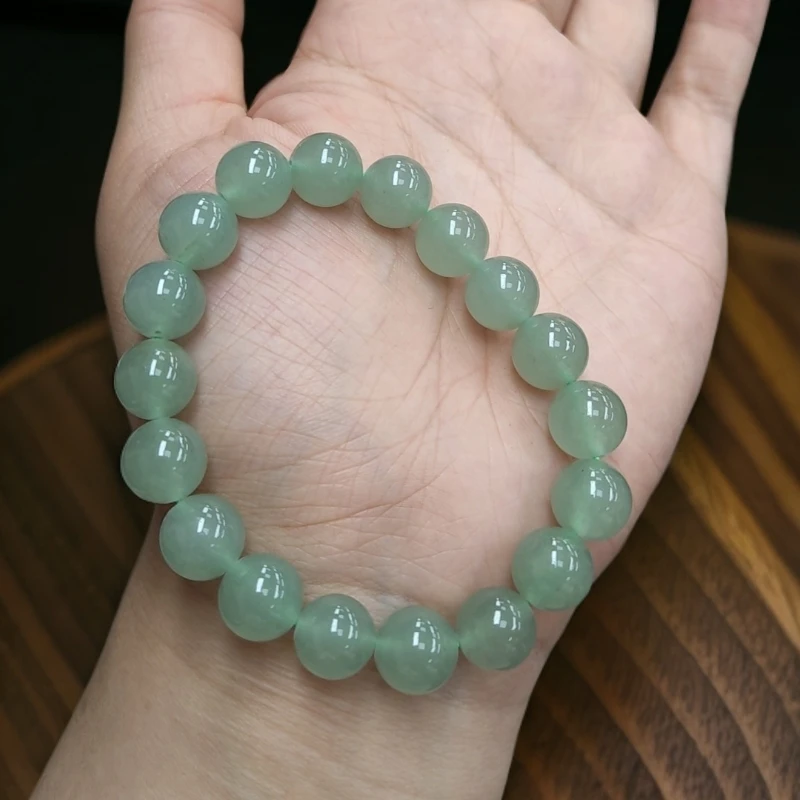 天然新疆老料晴水10毫米手串