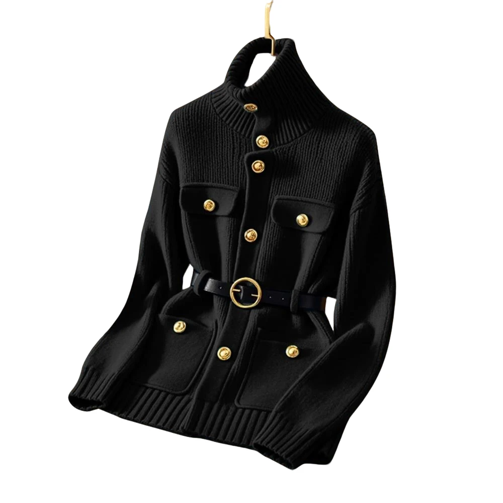 高级超好看今年流行的漂亮黑色毛衣女款2025新款爆款春秋季慵上衣