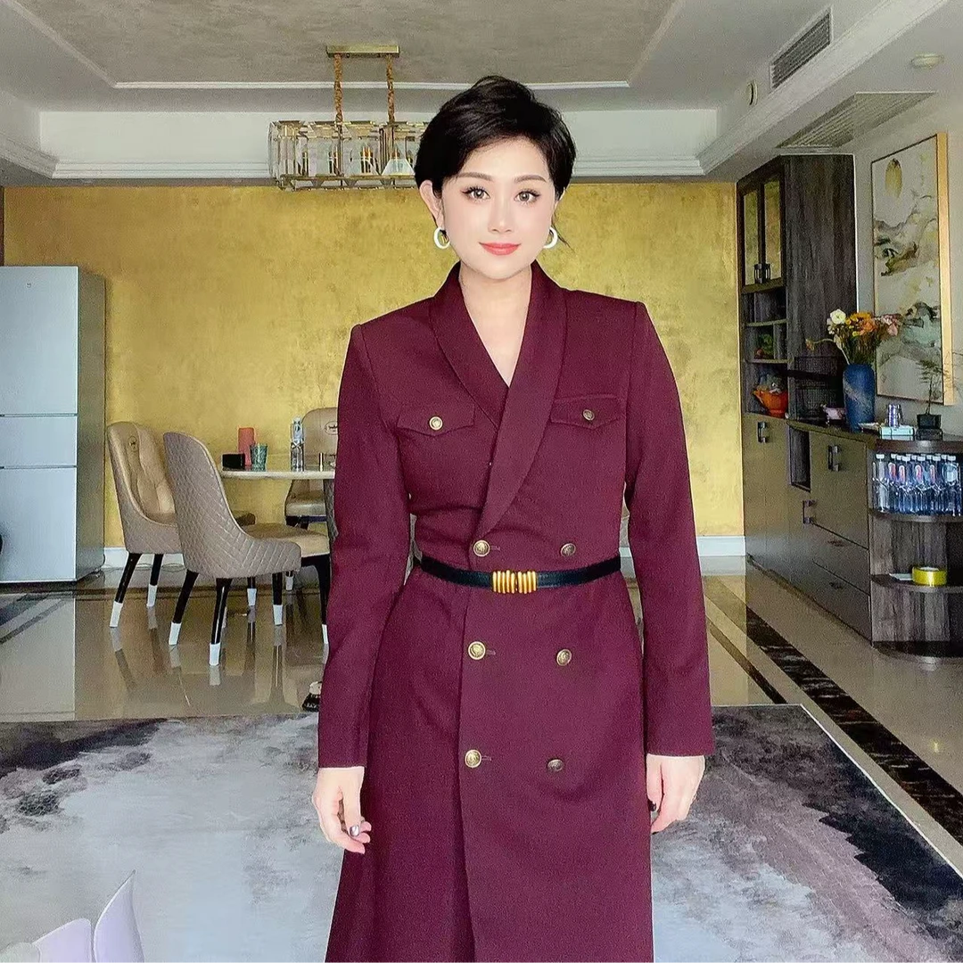 子韩推荐同款时尚气质连衣裙Q1446