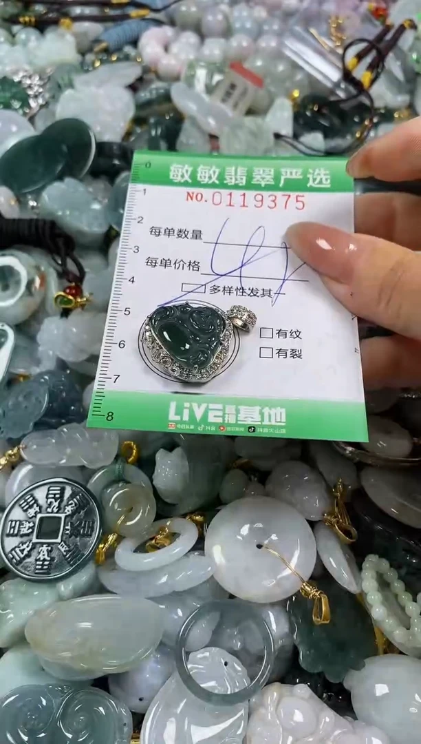 【闪购商品】翡翠颈饰未镶嵌闪购0119375多样性发其一
