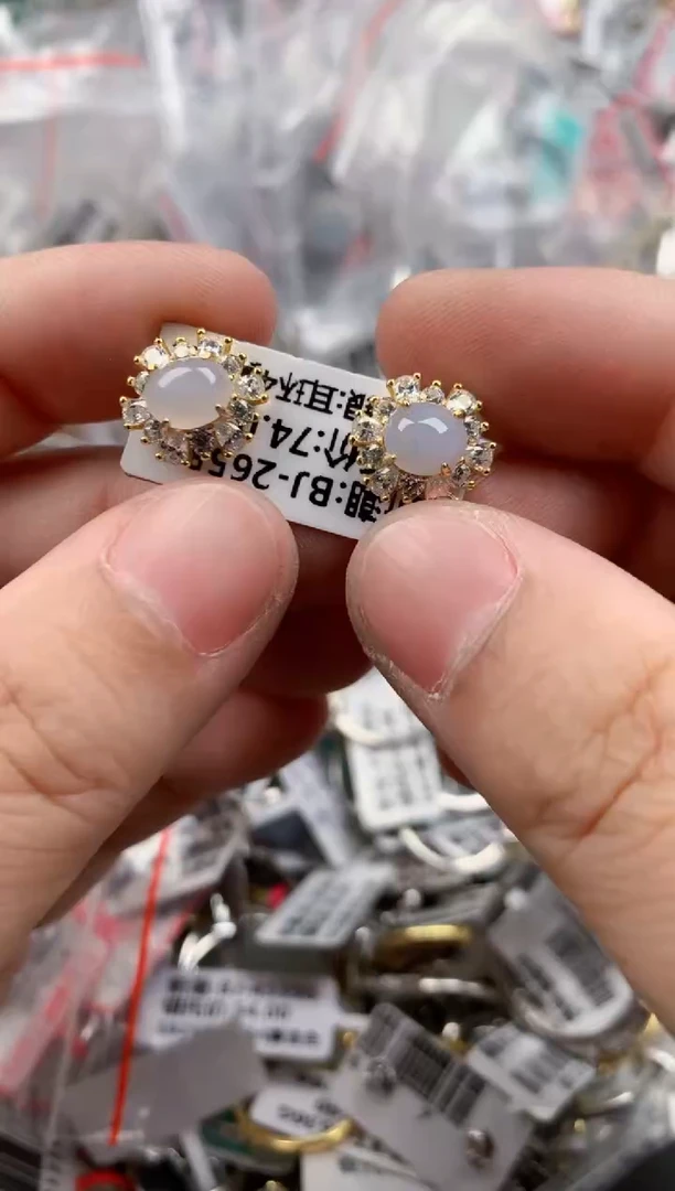 银S925镶嵌戒指翡翠888     2