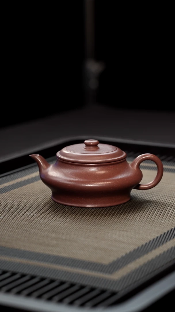 茶壶紫砂全手工底槽清虚扁180cc