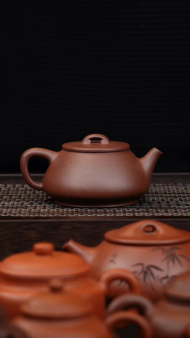 【闪购商品】紫砂茶壶微瑕宽盖如意石瓢200cc