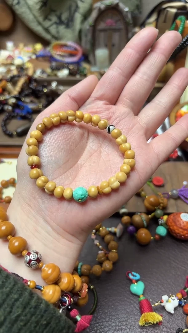 手串白玉菩提龙脊桂花手链