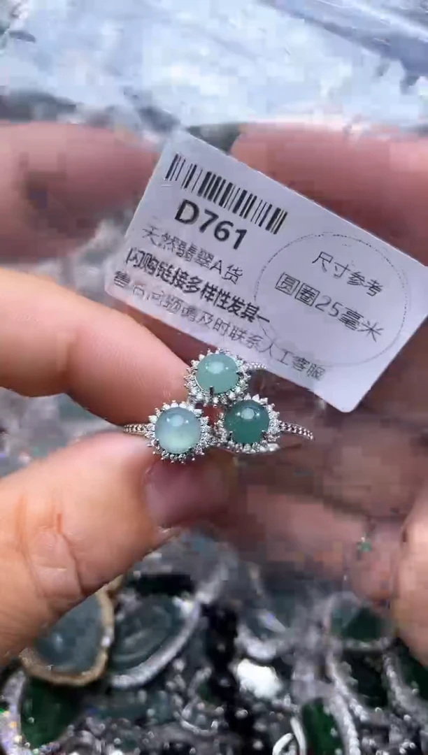 【闪购商品】翡翠颈饰未镶嵌D761戒指 多样性发其一