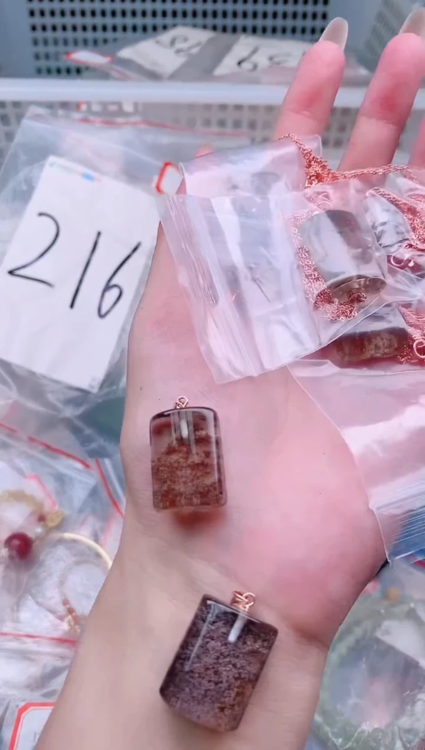 银S925镶嵌颈饰水晶多样性发拍一发一