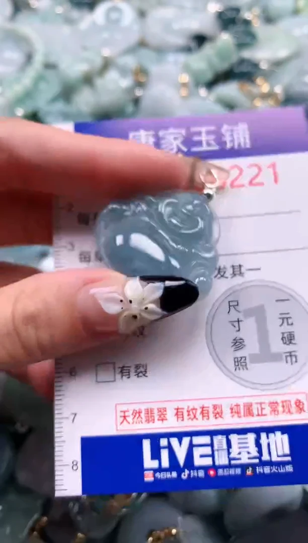 翡翠未镶嵌颈饰6221