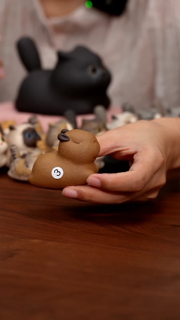 紫砂摆件微瑕卡皮