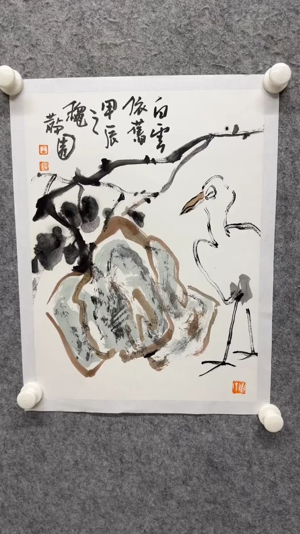 国画写意画花鸟画手绘