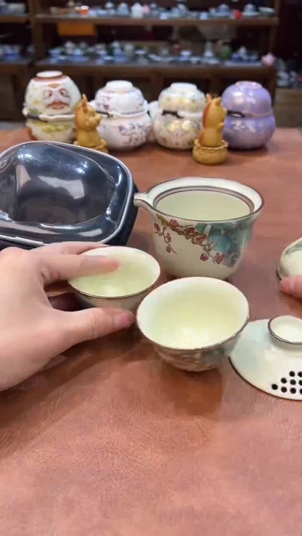 真的很便宜会开片的旅行茶具