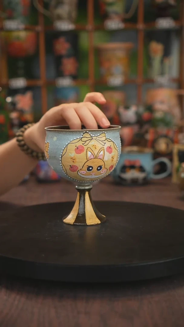 紫砂油画手绘釉下彩